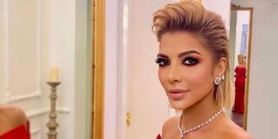 أصالة نصري تمنح زوجها قبلة رومانسية في حفل الـ Joy awards