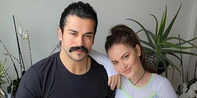 فهرية افغان ترد على أخبار انفصالها عن بوراك اوزجفيت.. وتتلقى قبلة الحظ