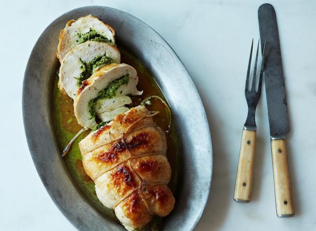 تشيكن رول بالخضار