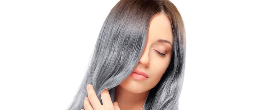 الشعر الرمادي