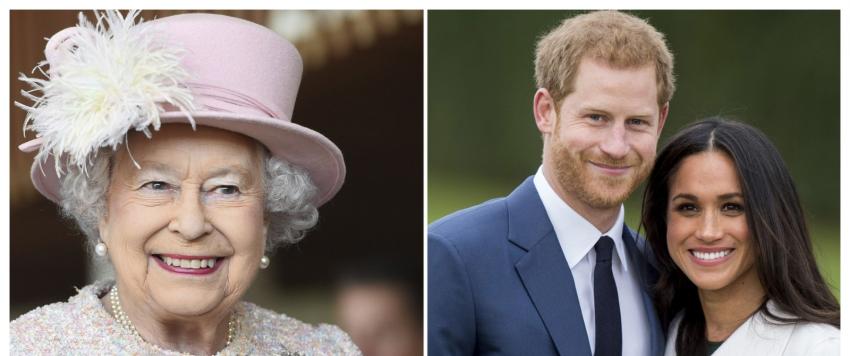 الملكة اليزابيث والأمير هاري