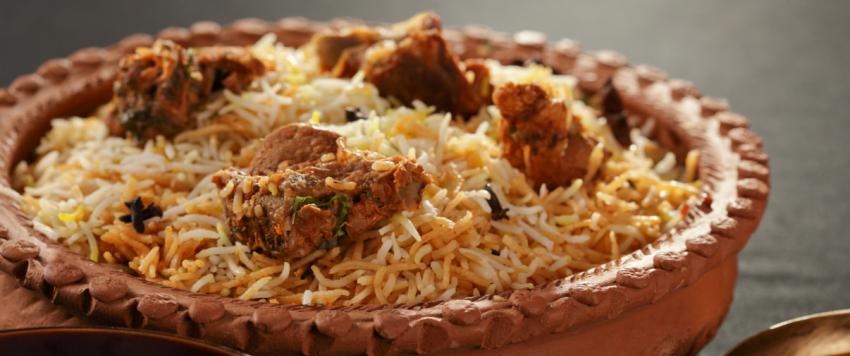 برياني لحم بقدر الضغط