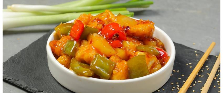 دجاج صيني حامض وحلو