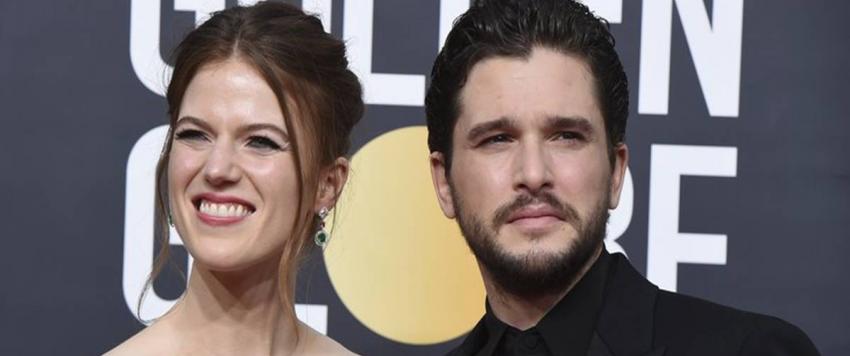 أبطال جيمز أوف ثرونز كيت هارينغتون و روز ليزلي يستقبلان طفلهما الأول