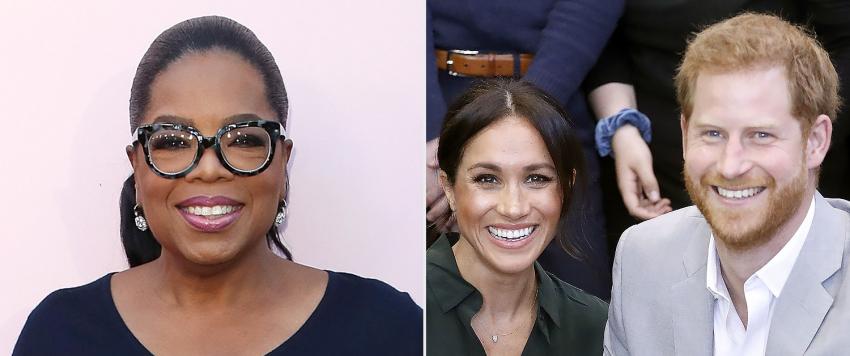 أوبرا وينفري والأمير هاري ويمغان ماركل