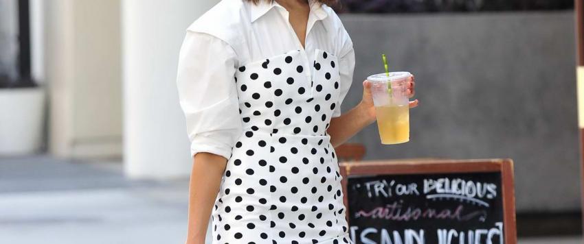 الأزياء المنقطة على طريقة المشاهير