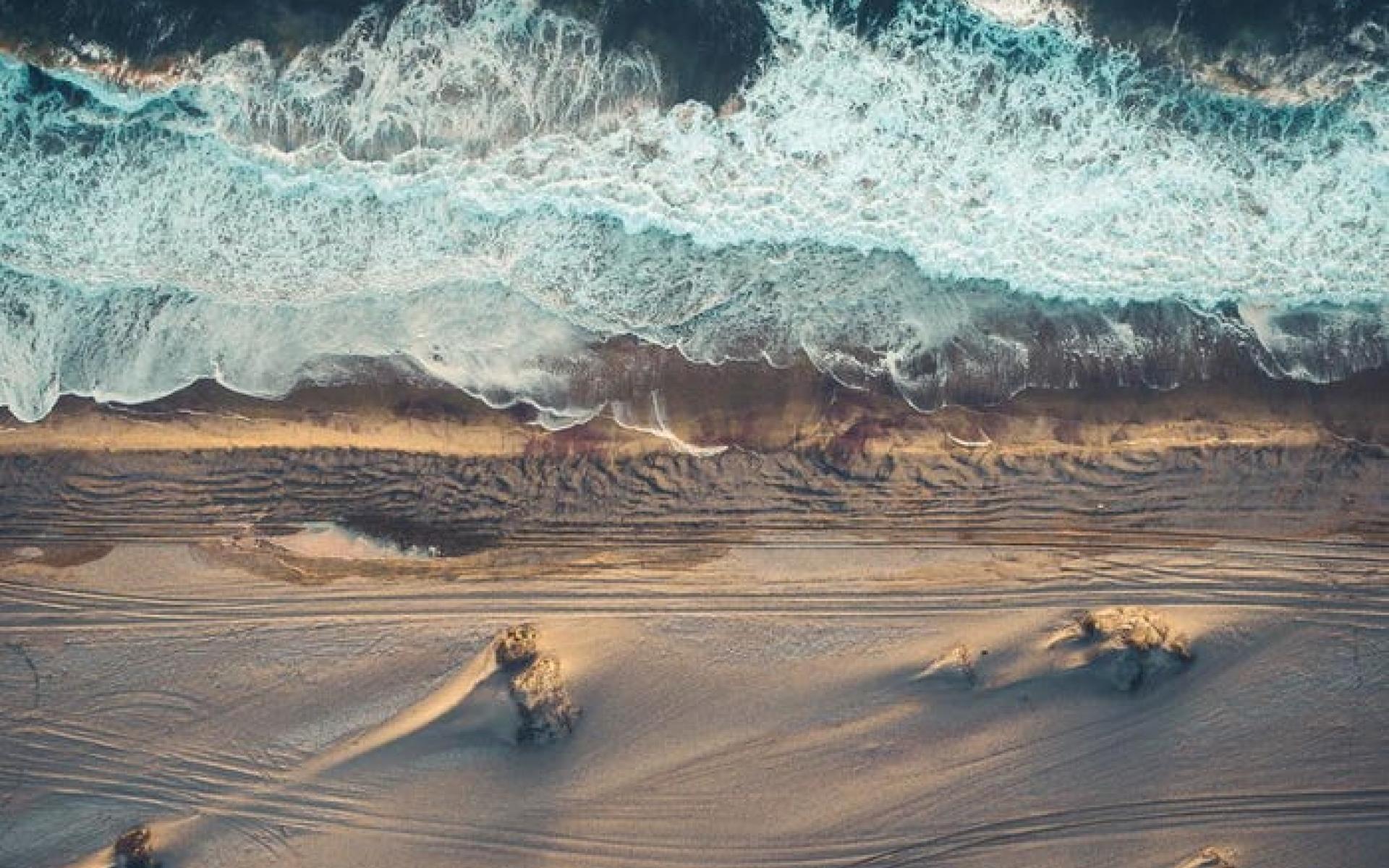 ساحل الهيكل العظمي في ناميبيا ، أفريقيا